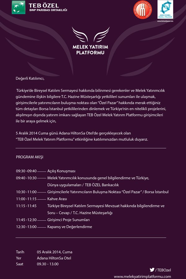 Melek Yatırım Platformu Semineri