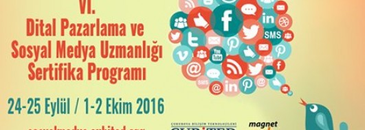 Adana Dijital Pazarlama Ve Sosyal Medya Eğitiminde Altıncı Dönem Başlıyor (24-25 Eylül / 1-2 Ekim 2016)